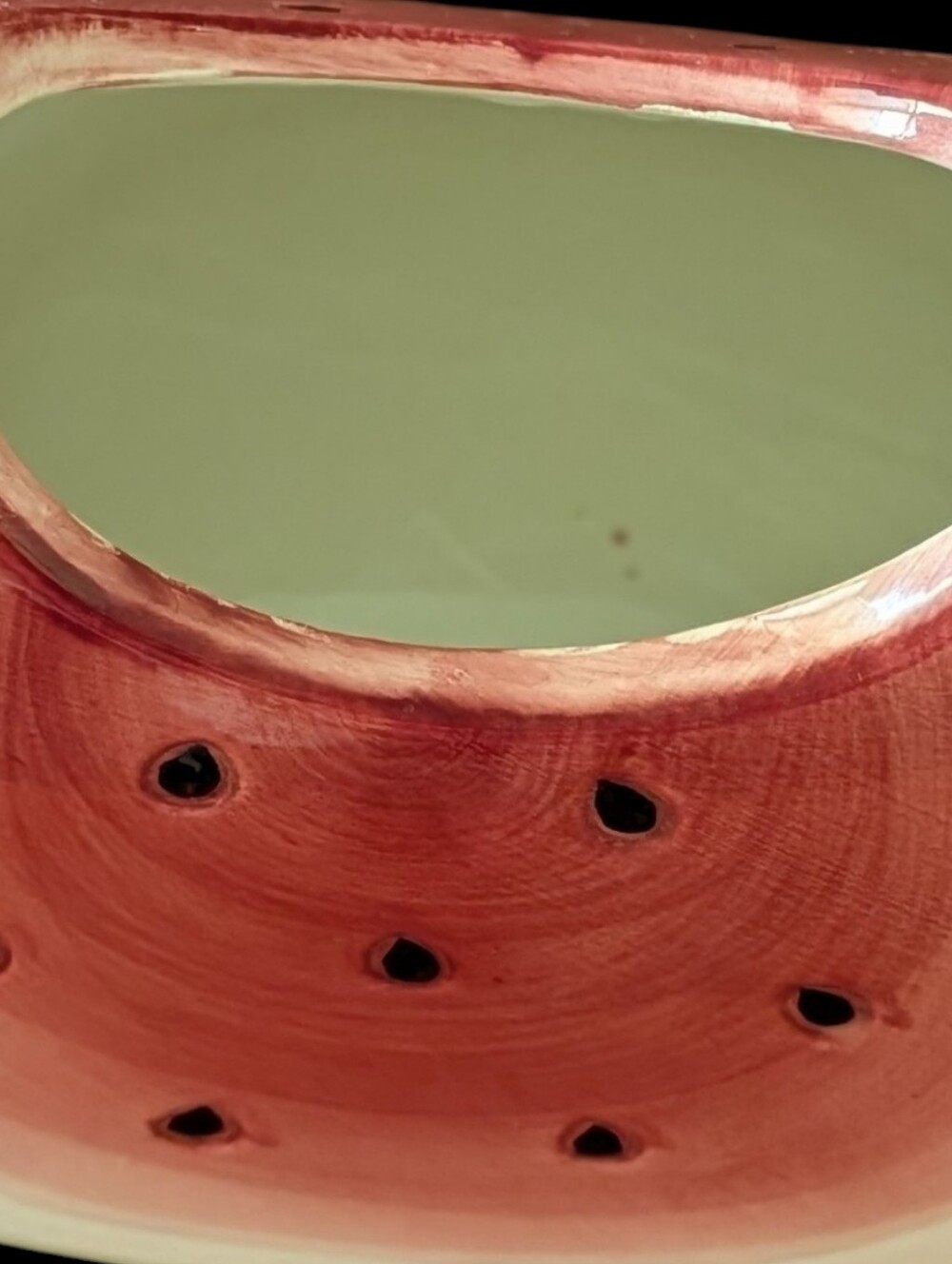 Susan Winget Ceramic Teapot Watermelon Slice - Picture 5 of 7